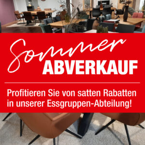 Blogbeitrag Sommerabverkauf bei Möbel Frühling: Essgruppen mit Preisvorteil entdecken