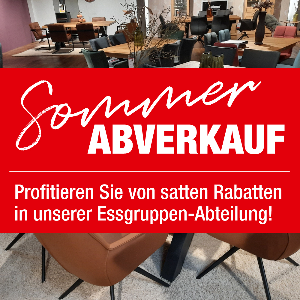 Blogbeitrag Sommerabverkauf bei Möbel Frühling: Essgruppen mit Preisvorteil entdecken